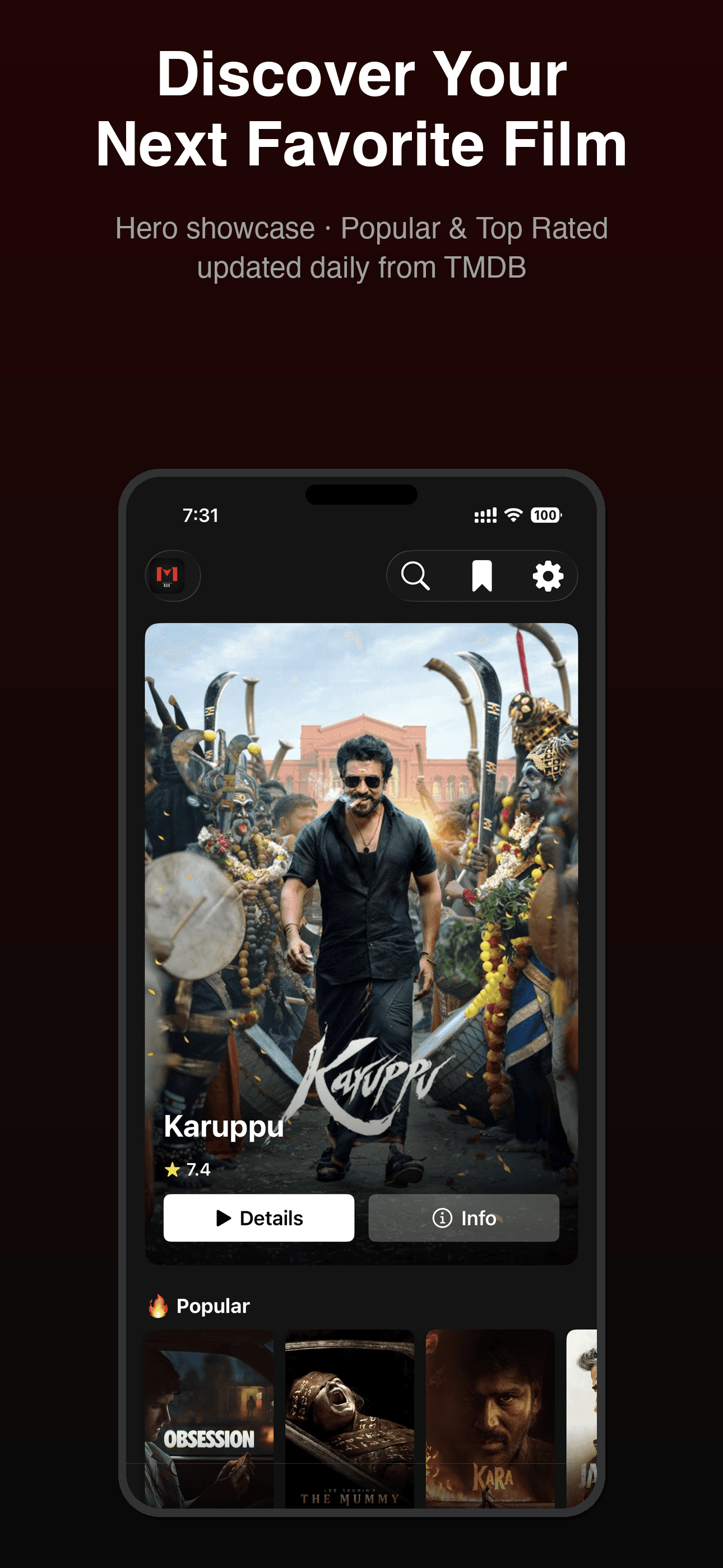 MBox — movie discovery home